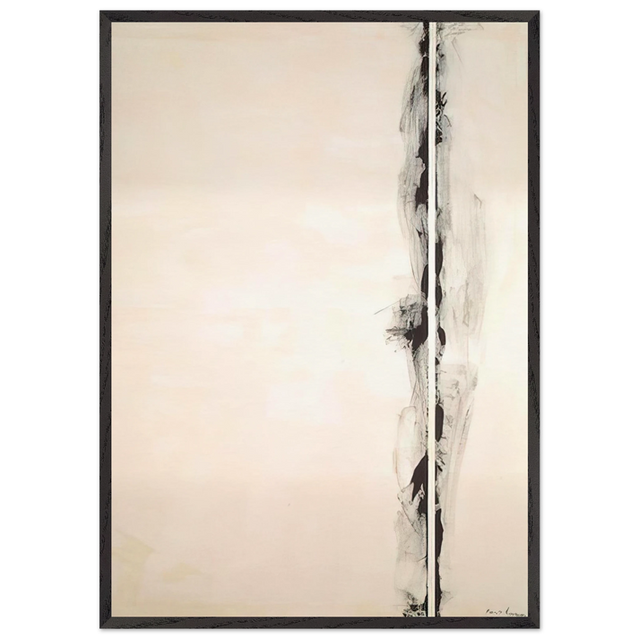 The Station of the Cross - First Station - Barnett Newman 70x100 cm / 28x40 inches Framed Art Print – Black Wooden Frame