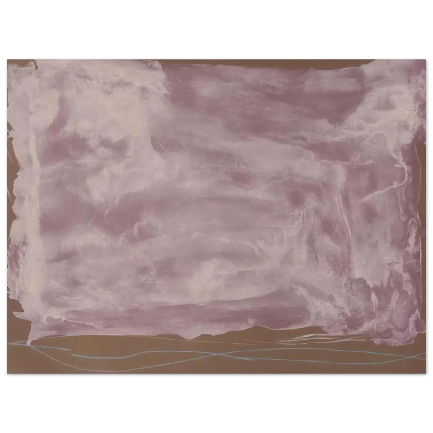 Helen Frankenthaler - Soho Dreams - 1987 Wall art - A1 (59.4 x 84.1  cm) - Premium Wooden Framed Poster With Fine Art Paper - White frame