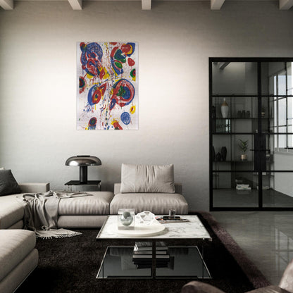 Bright Nothing - Sam Francis Brushed Aluminum Print - 70x100 cm / 28x40 inches | Sam Francis Aluminum Print | Sam Francis Prints