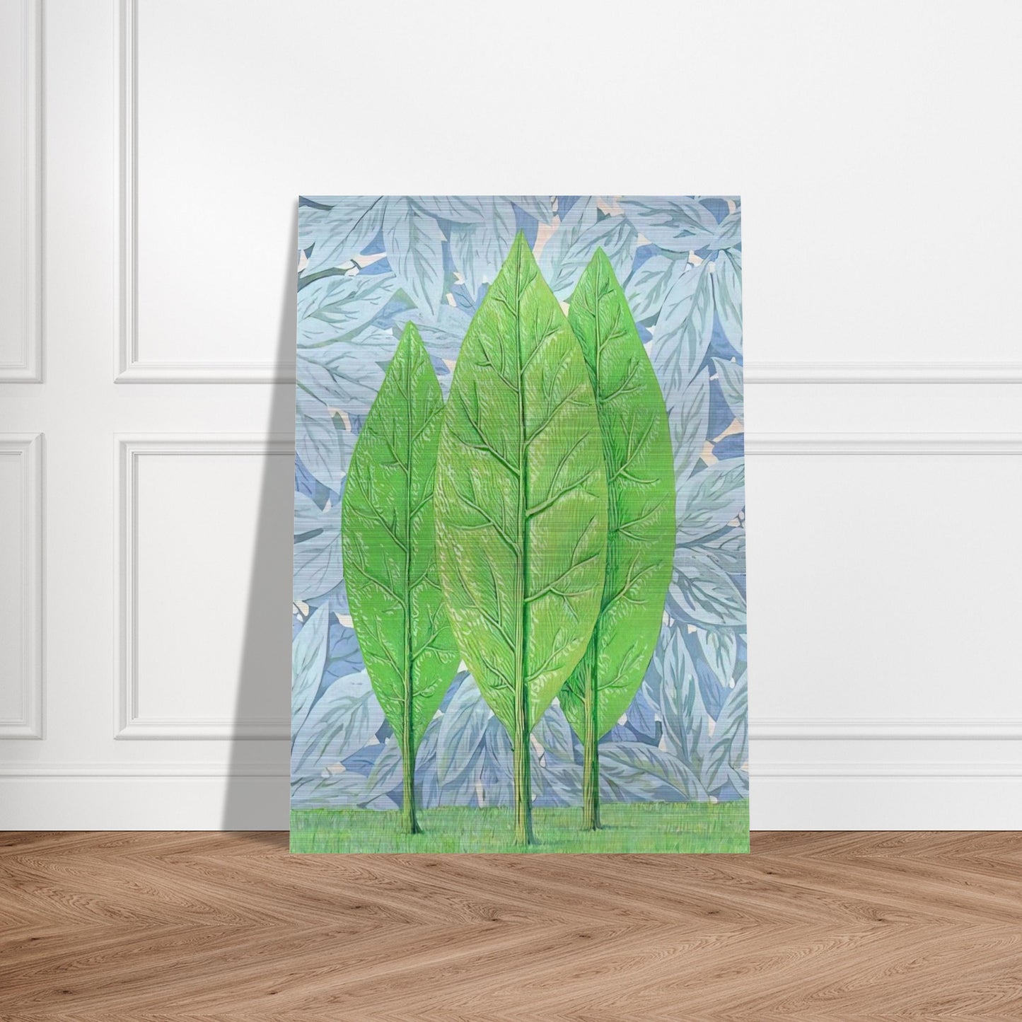 THE GOOD SEASON 1961 - Rene Magritte Brushed Aluminum Print - 70x100 cm / 28x40 inches | Rene Magritte Aluminum Print | Rene Magritte Prints