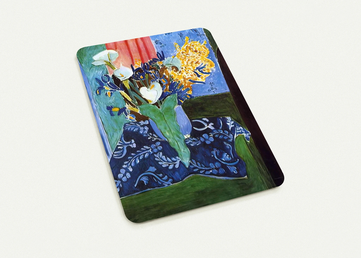 CALLA LILIES IRISES AND MIMOSAS 1913 By Henri Matisse Pack of 10 Post Cards | Henri Matisse Post Cards | A6 (10.5 x 14.8 cm) - 4.1 x 5.8 inches