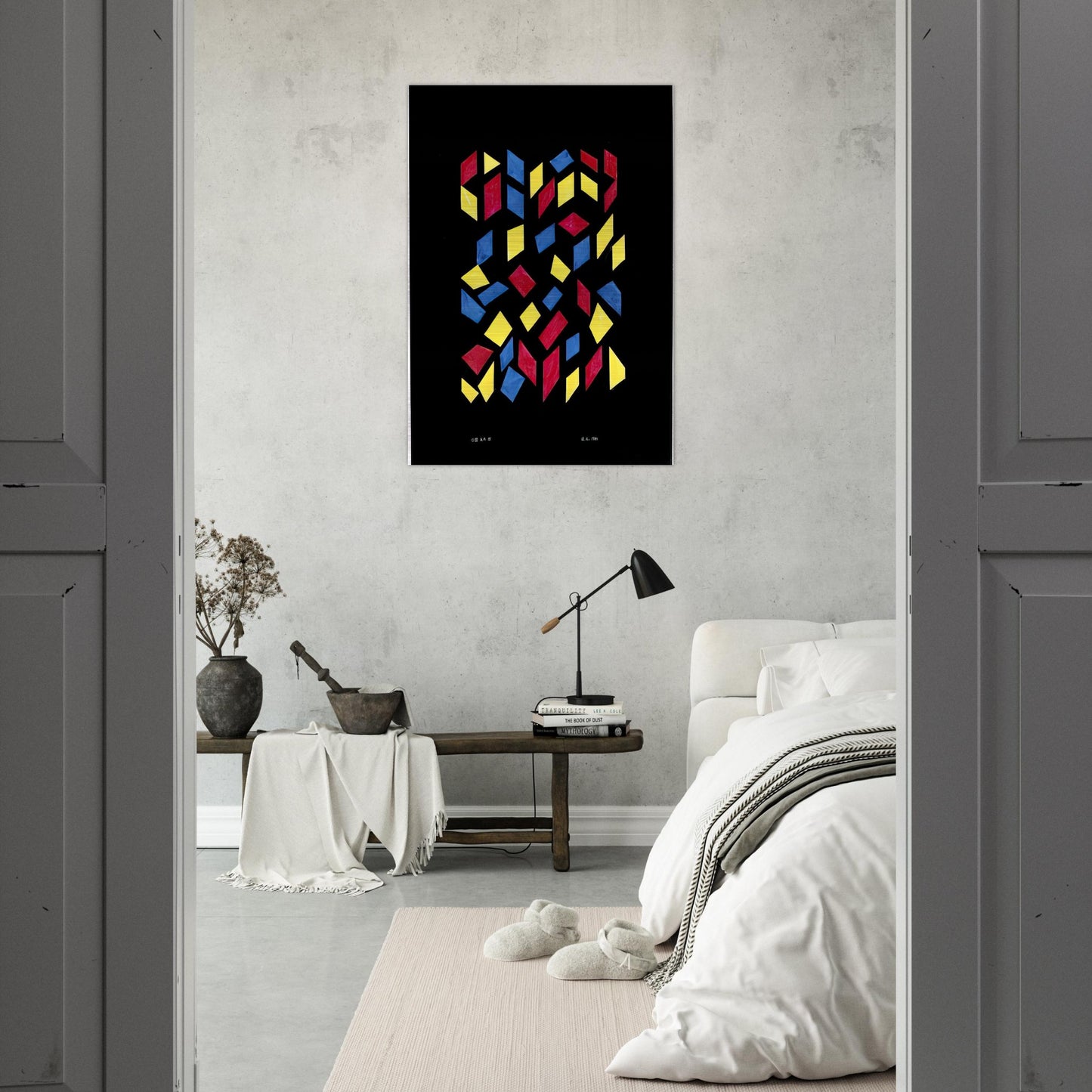 ORCHESTRA III 1980 - Anni Albers Brushed Aluminum Print - 70x100 cm / 28x40 inches | Anni Albers Aluminum Print | Anni Albers Prints