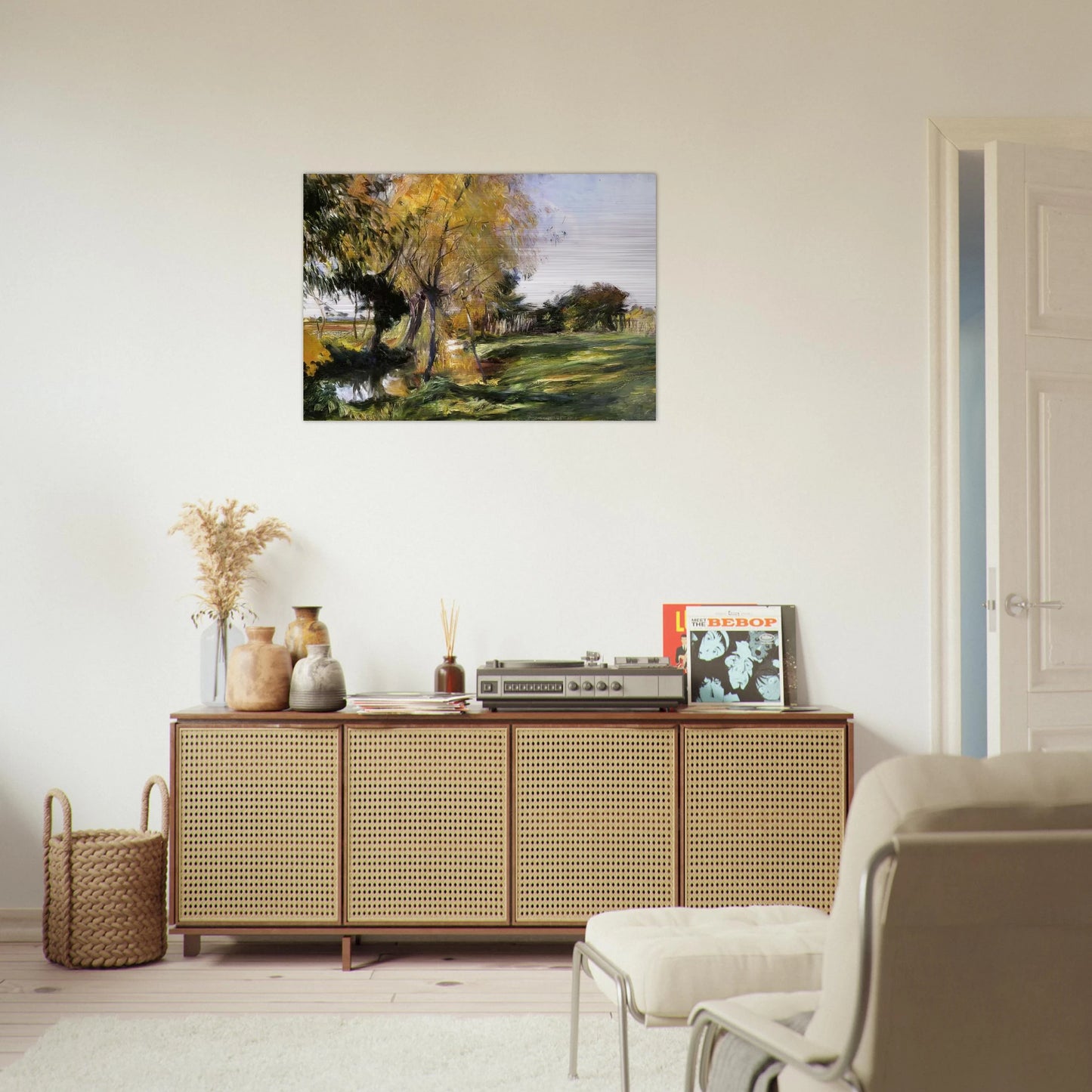 Landscape at Broadway - John Singer Sargent Brushed Aluminum Print - 70x100 cm / 28x40 inches | John Singer Sargent Aluminum Print | John Singer Sargent Prints