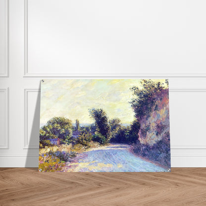 Road near Giverny 02 - claude monet Acrylic Print - 70x100 cm / 28x40″ inches | claude monet Wall Art | claude monet Prints
