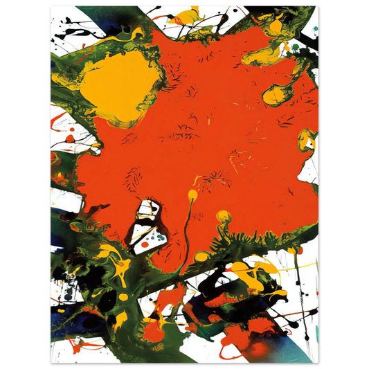 Sam Francis - Untitled  SFP94-127  SFF 1797   75x100 cm / 30x40inches Fine Art Poster