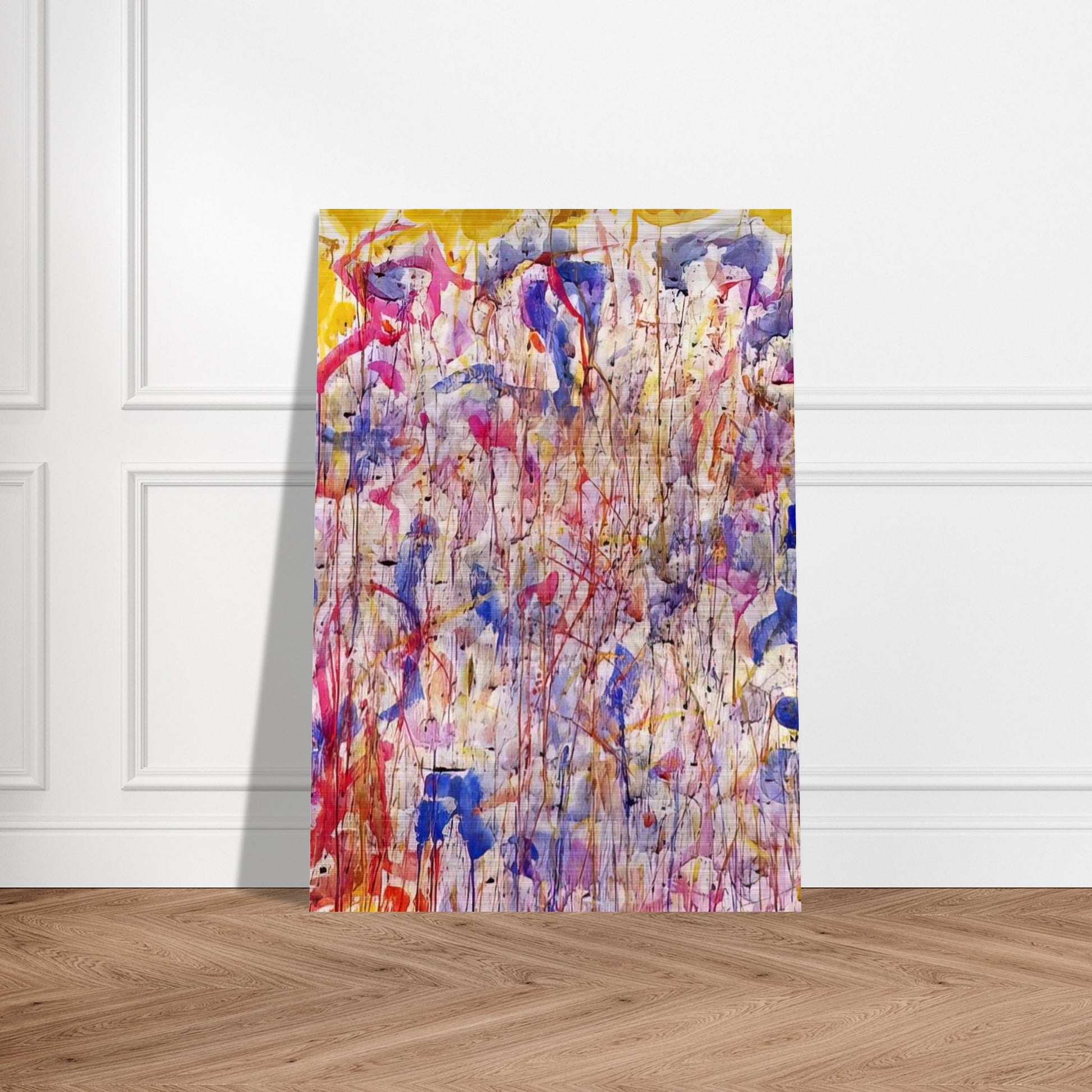 Untitled  SF57-008  - Sam Francis Brushed Aluminum Print - 70x100 cm / 28x40 inches | Sam Francis Aluminum Print | Sam Francis Prints