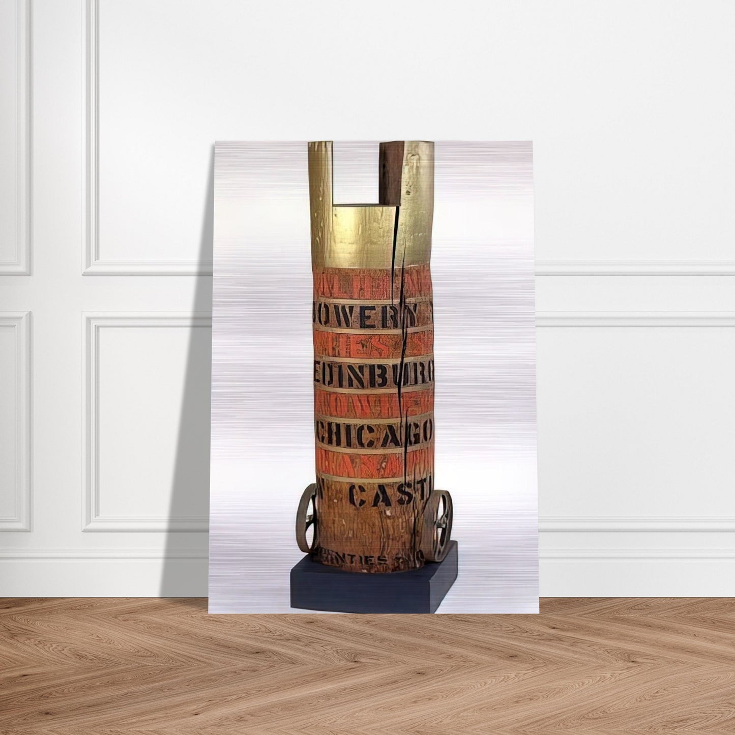 Bob's Column - Robert Indiana Brushed Aluminum Print - 70x100 cm / 28x40 inches | Robert Indiana Aluminum Print | Robert Indiana Prints