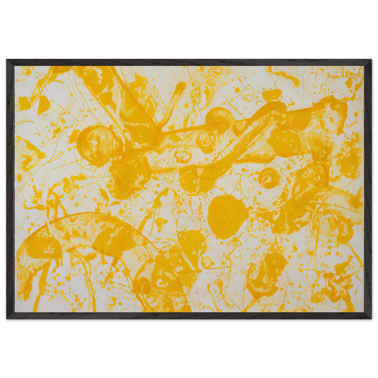 Beaudelaire - Sam Francis 70x100 cm / 28x40 inches Framed Art Print – Black Wooden Frame