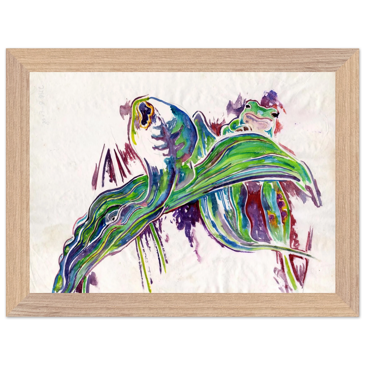 Walter Inglis Anderson - Walter Anderson Wall art - 50x70 cm / 20x28 inches - Premium Wooden Framed Poster With Fine Art Paper-canvas - Black frame