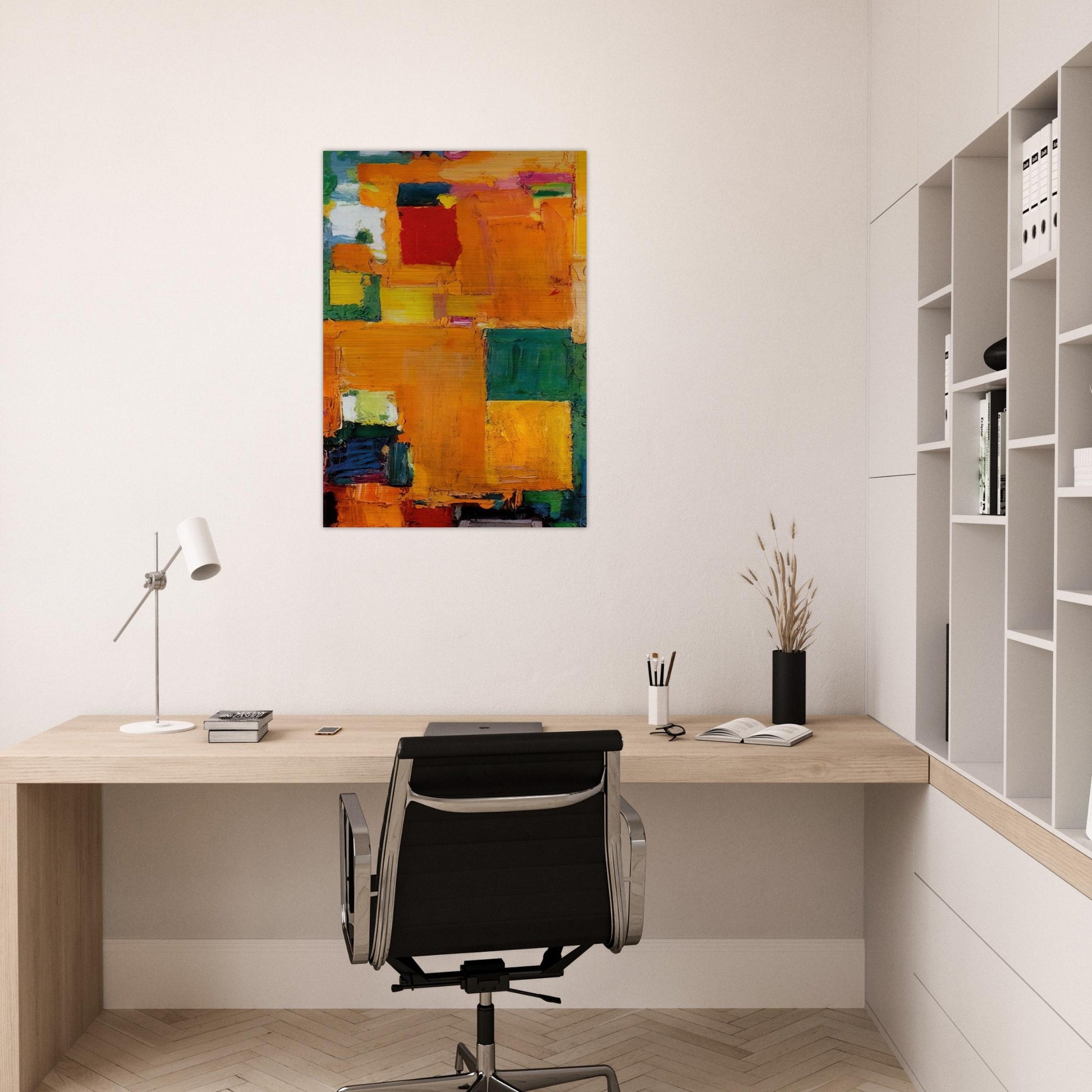 Kaleidos - Hans Hofmann Brushed Aluminum Print - 70x100 cm / 28x40 inches | Hans Hofmann Aluminum Print | Hans Hofmann Prints