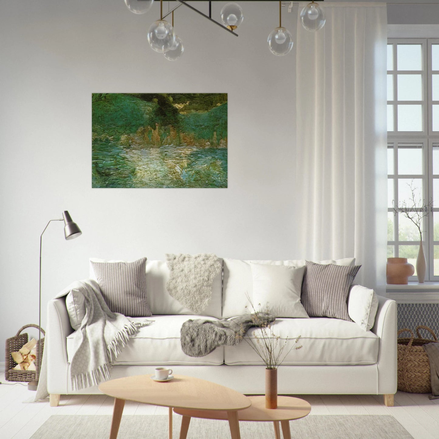 SEA VIEW 1919 - Salvador Dali Brushed Aluminum Print - 70x100 cm / 28x40 inches | Salvador Dali Aluminum Print | Salvador Dali Prints