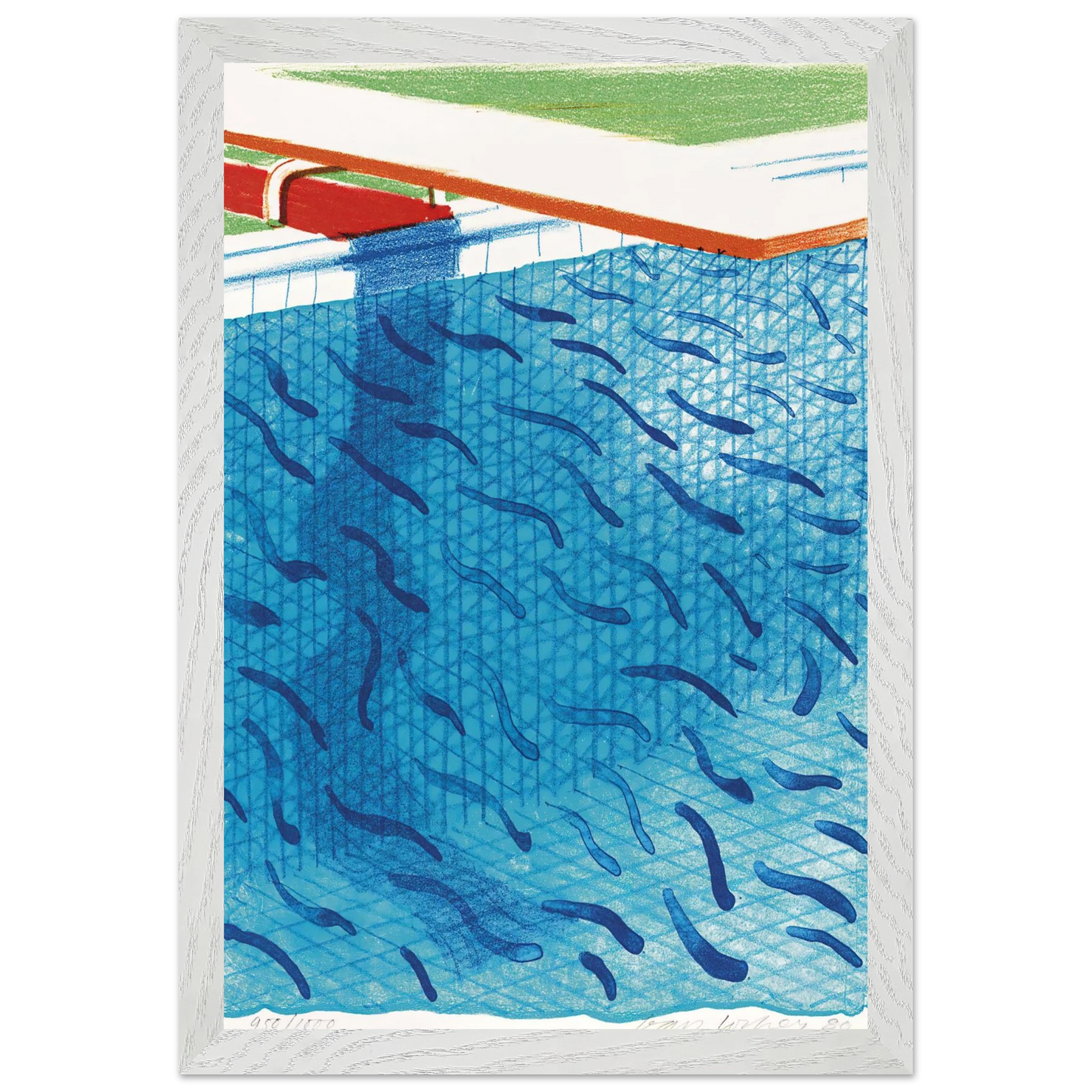 David Hockney - David Hockney Wall art - 40x50 cm / 16x20 inches - Premium Wooden Framed Poster With Fine Art Paper-canvas - Black frame