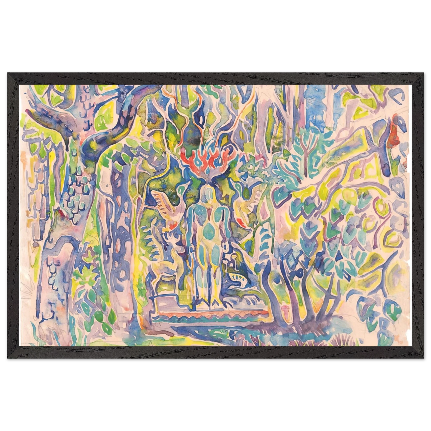 Walter Inglis Anderson - Walter Anderson Wall art - 21x29.7 cm / 8x12" - Premium Wooden Framed Poster With Fine Art Paper-canvas - Wood frame
