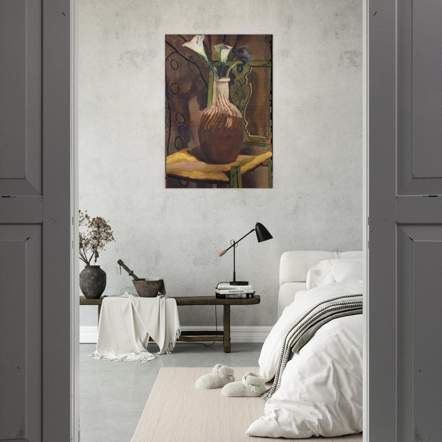 ARUM LILIES 1919 - Vanessa Bell Brushed Aluminum Print - 70x100 cm / 28x40 inches | Vanessa Bell Aluminum Print | Vanessa Bell Prints