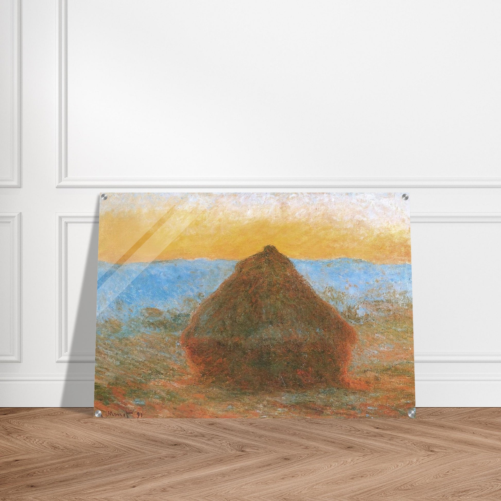 Grainstack - claude monet Acrylic Print - 70x100 cm / 28x40″ inches | claude monet Wall Art | claude monet Prints