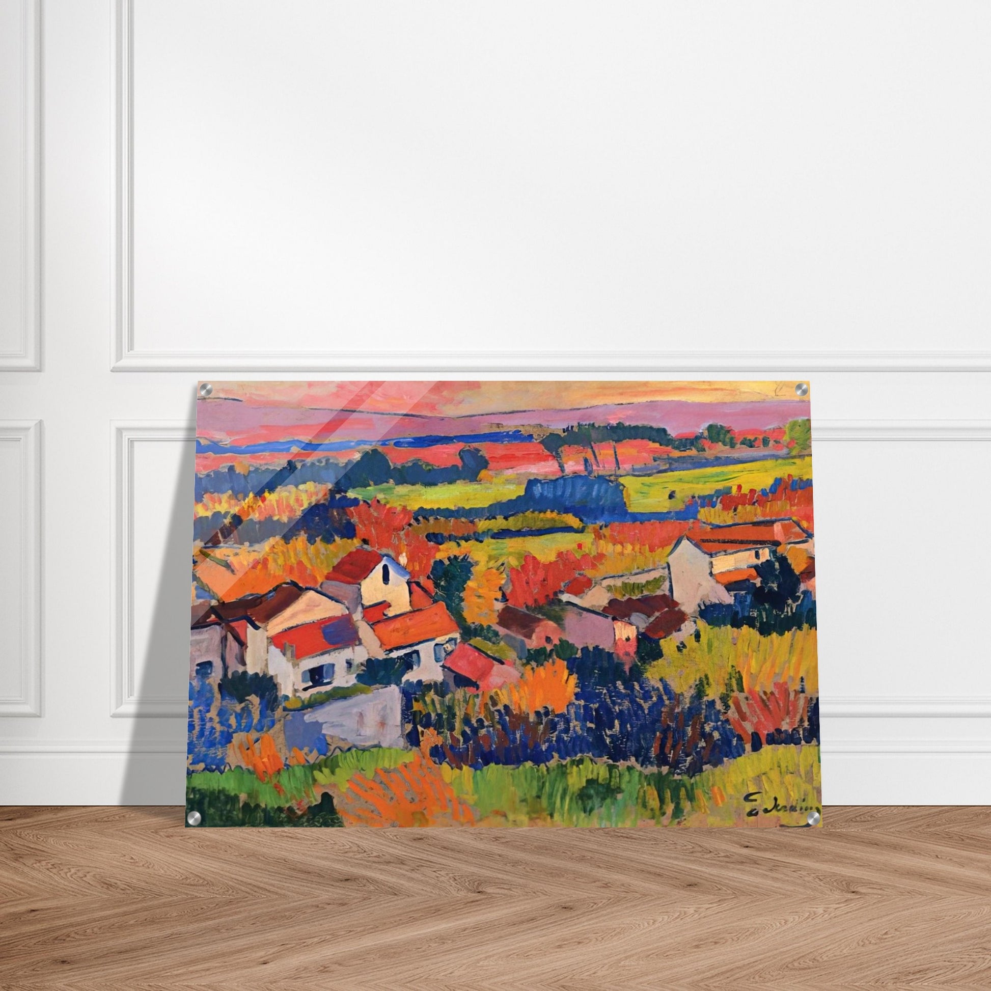 LANDSCAPE NEAR CHATOU 1904 1 - Andre Derain Acrylic Print - 70x100 cm / 28x40″ inches