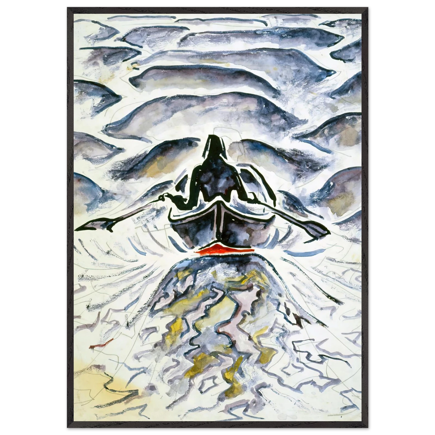 Walter Inglis Anderson - Walter Anderson Wall art - 20x25 cm / 8x10 inches - Premium Wooden Framed Poster With Fine Art Paper-canvas - White frame
