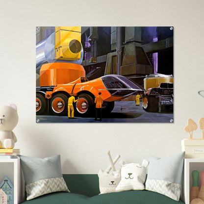 Syd Mead - Syd Mead Acrylic Print - 70x100 cm / 28x40″ inches | Syd Mead Wall Art | Syd Mead Prints