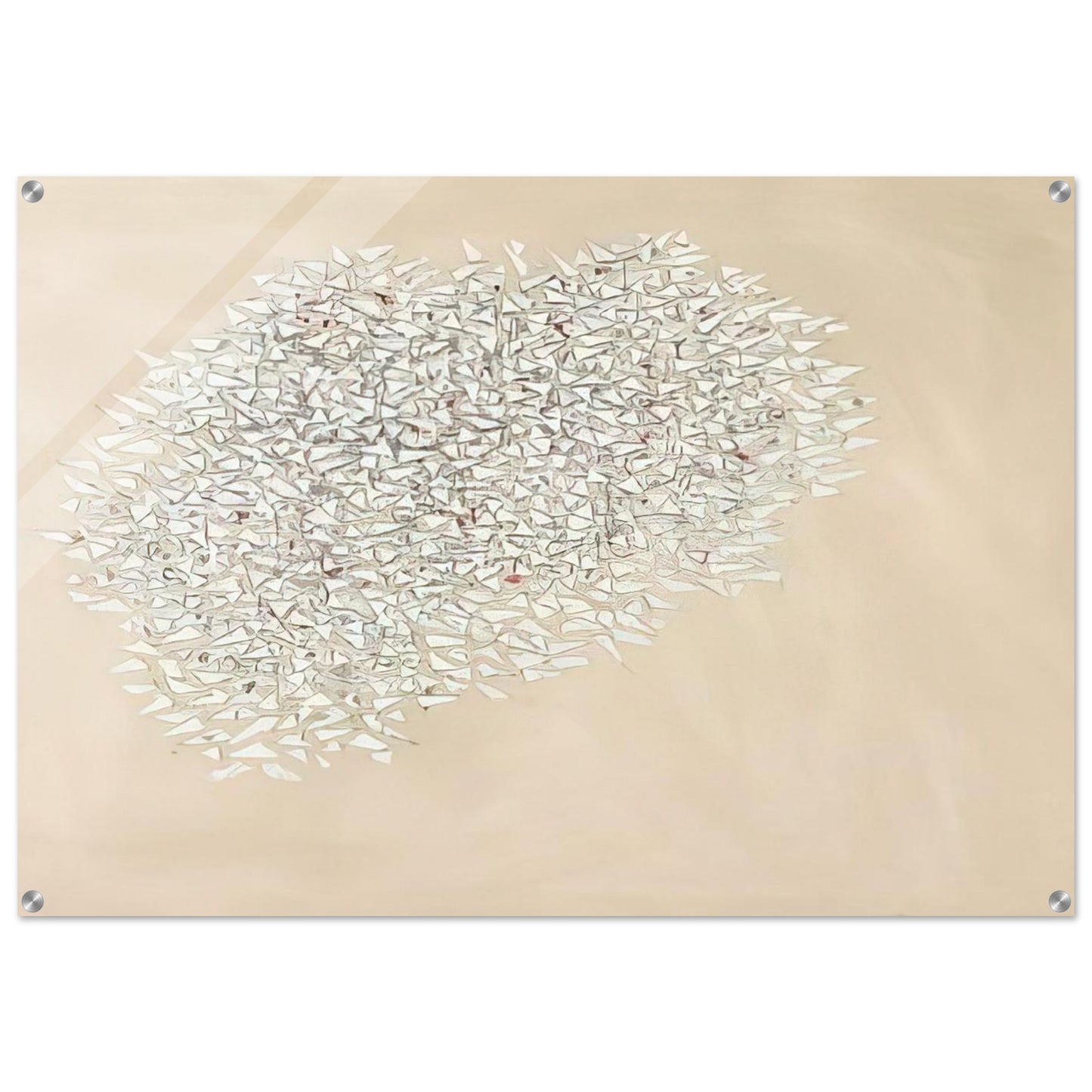 White Mass - 1980 - Robert Goodnough Acrylic Print - 70x100 cm / 28x40″ inches