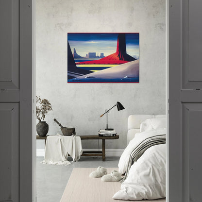 Monument Valley - Eyvind Earle Brushed Aluminum Print - 70x100 cm / 28x40 inches | Eyvind Earle Aluminum Print | Eyvind Earle Prints