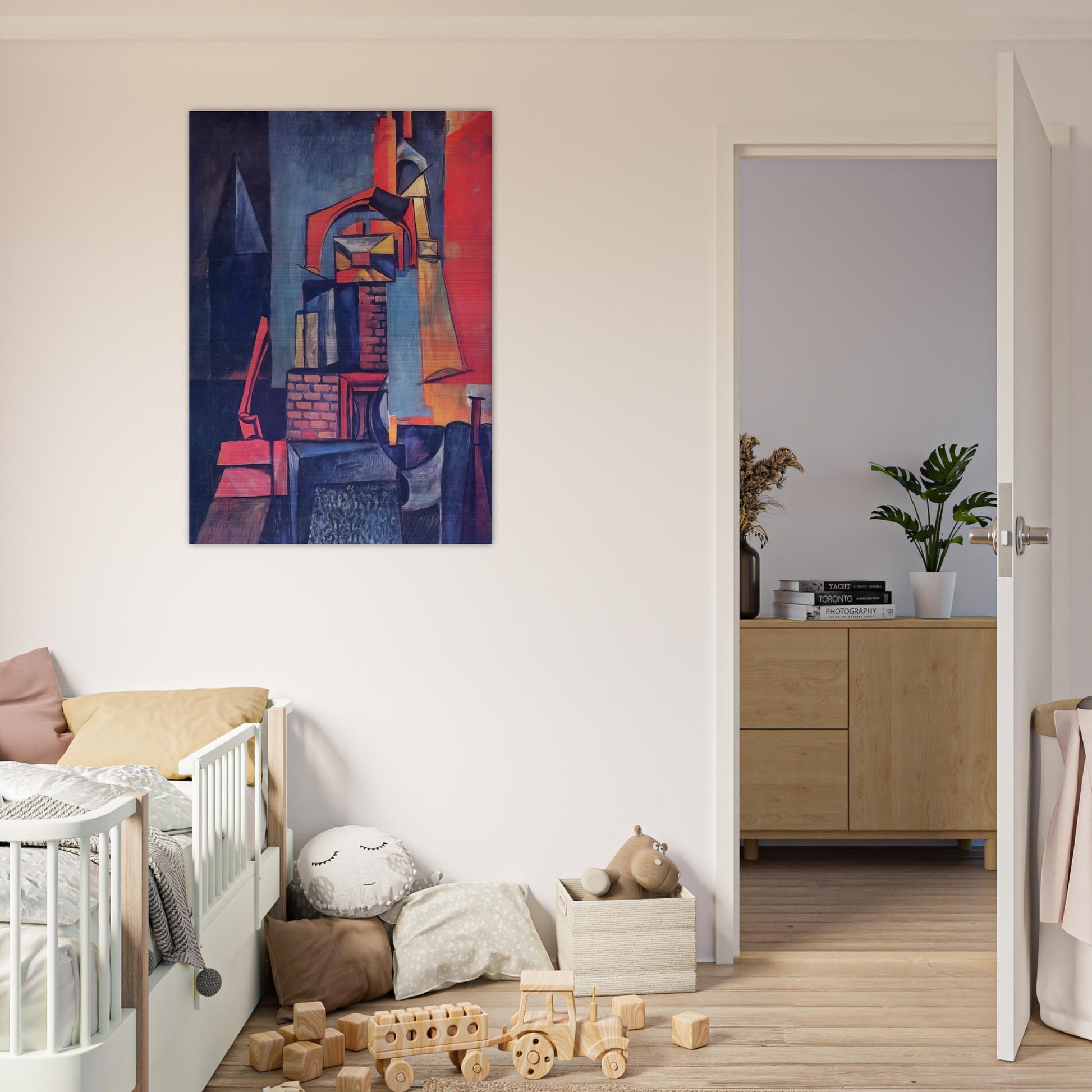 Towers - Max Ernst Brushed Aluminum Print - 70x100 cm / 28x40 inches | Max Ernst Aluminum Print | Max Ernst Prints