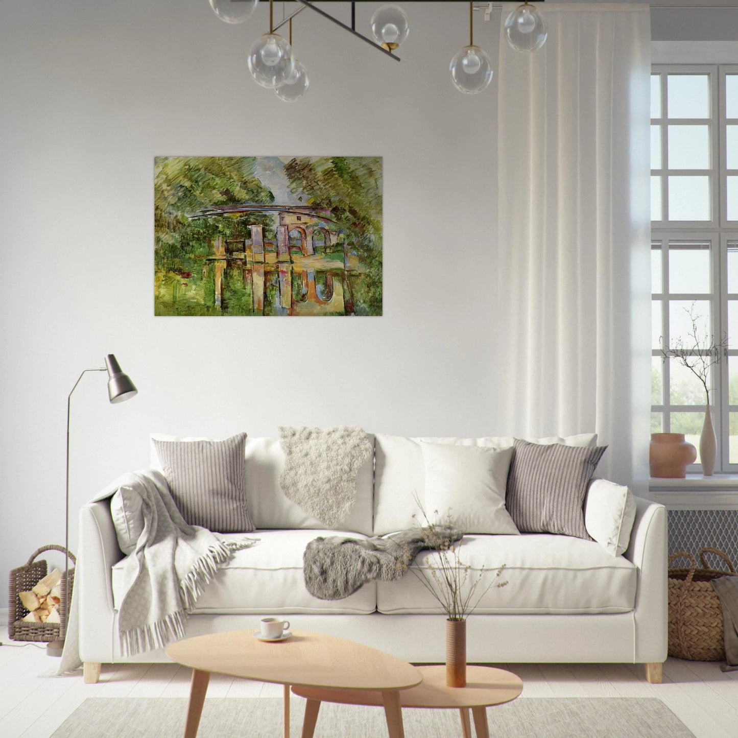The Aqueduct and Lock - Paul Cézanne Brushed Aluminum Print - 70x100 cm / 28x40 inches | Paul Cézanne Aluminum Print | Paul Cézanne Prints