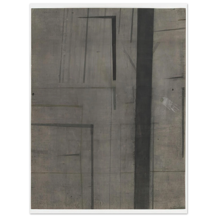 Nasreen Mohamedi - Untitled - 1969  75x100 cm / 30x40inches Fine Art Poster