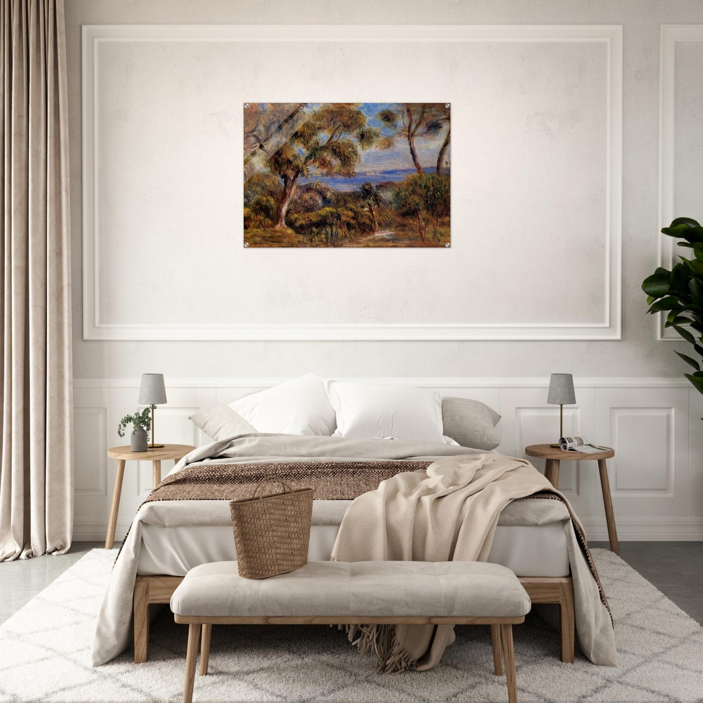 The Sea at Cagnes - Pierre-Auguste Renoir Acrylic Print - 70x100 cm / 28x40″ inches