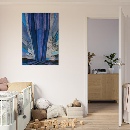 Blue - Frantisek Kupka Brushed Aluminum Print - 70x100 cm / 28x40 inches | Frantisek Kupka Aluminum Print | Frantisek Kupka Prints