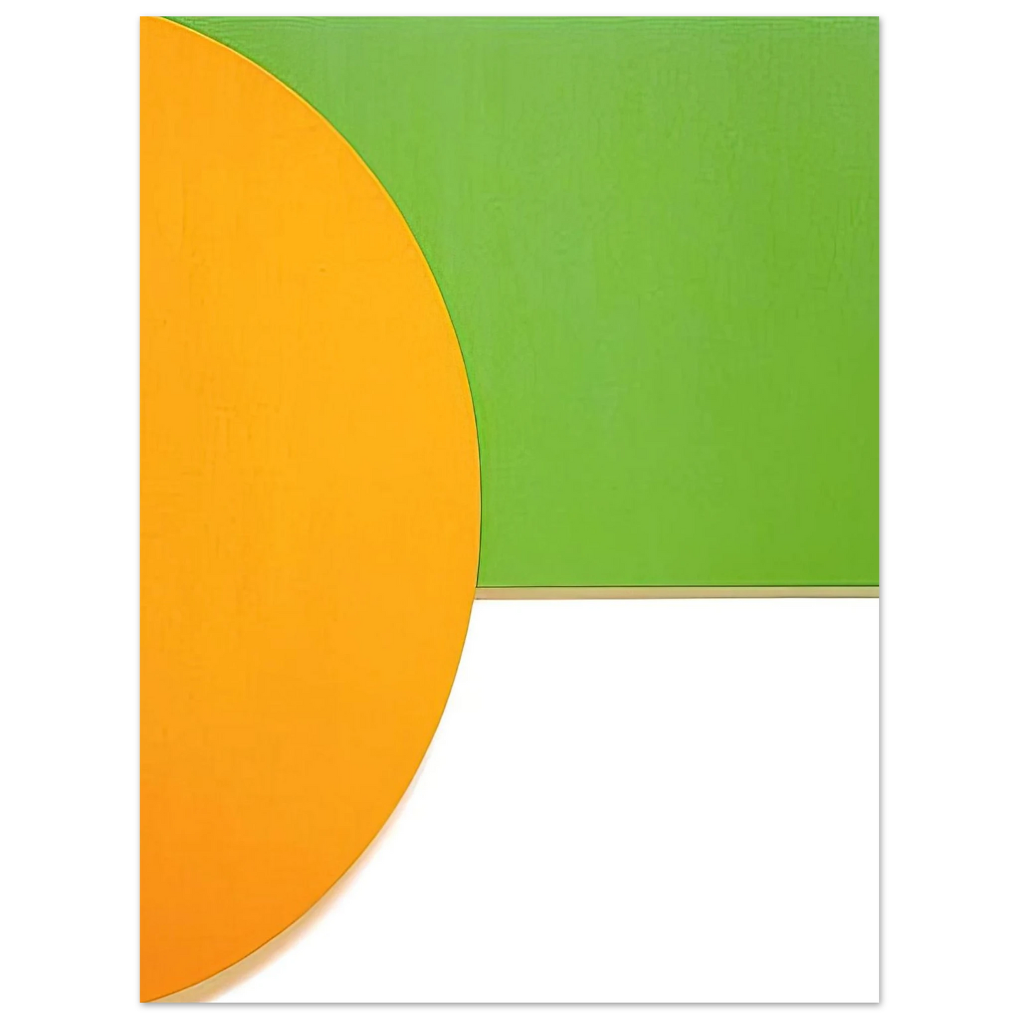 Ellsworth Kelly - Orange Relief with Green  75x100 cm / 30x40inches Fine Art Poster