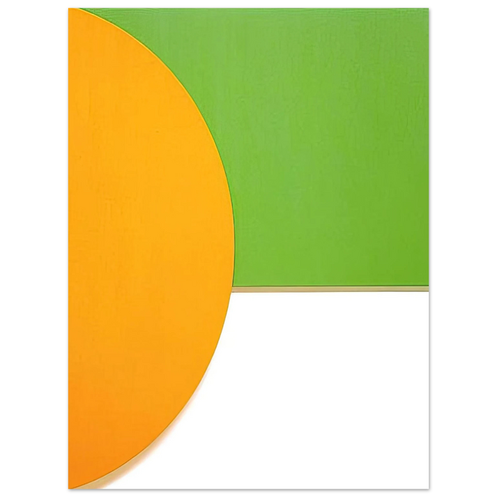 Ellsworth Kelly - Orange Relief with Green  75x100 cm / 30x40inches Fine Art Poster