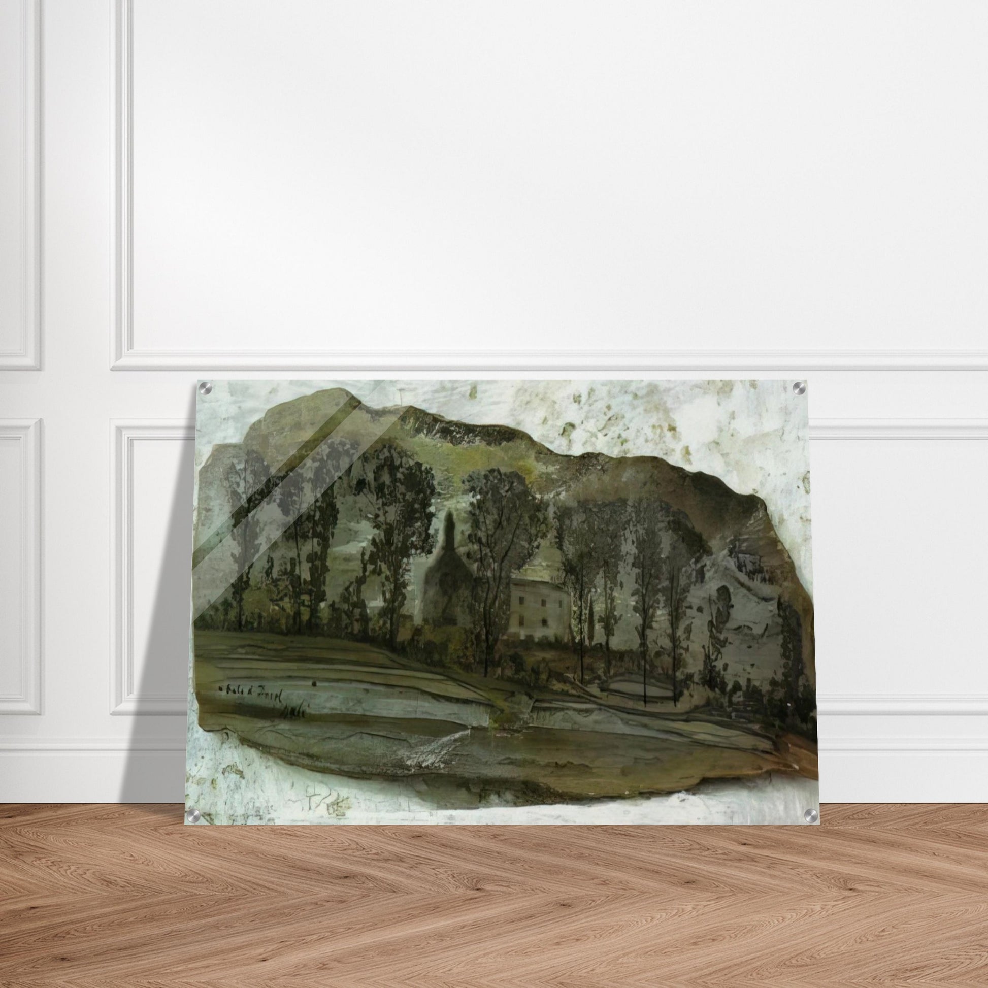 VIEW OF PUBOL - Salvador Dali Acrylic Print - 70x100 cm / 28x40″ inches