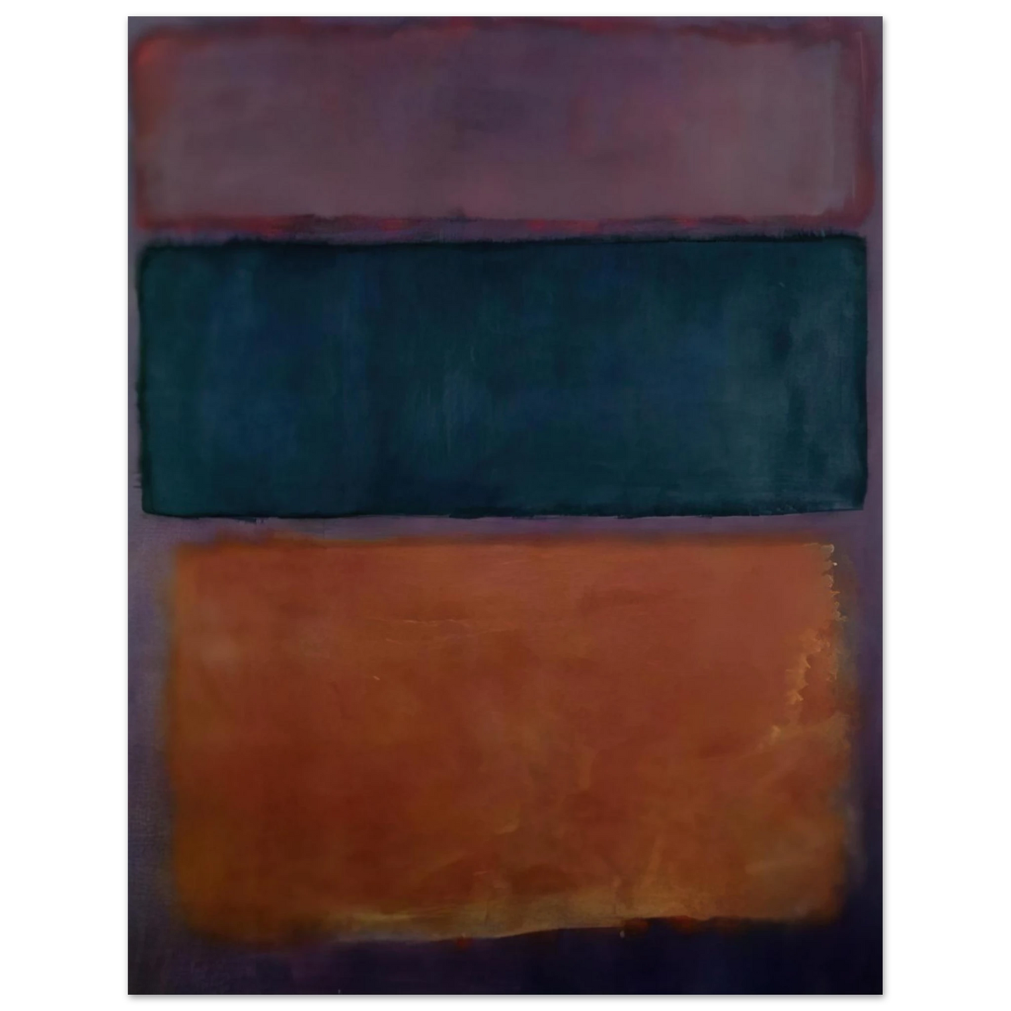 Helen Frankenthaler - Untitled - 1963 Wall art - 13x18 cm / 5x7 inches - Premium Wooden Framed Poster With Fine Art Paper-canvas - White frame