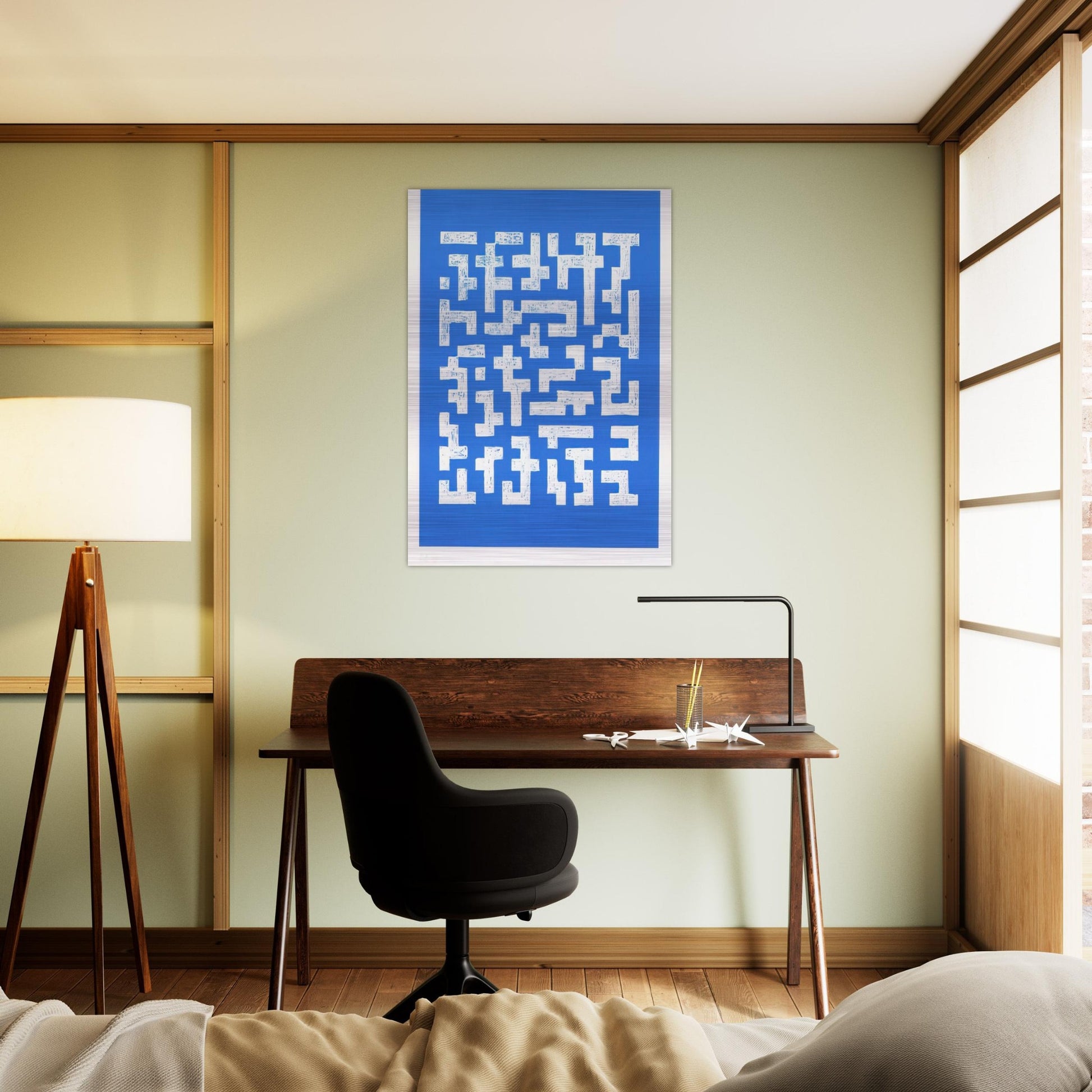 DOUBLE IMPRESSION IV 1978 - Anni Albers Brushed Aluminum Print - 70x100 cm / 28x40 inches | Anni Albers Aluminum Print | Anni Albers Prints