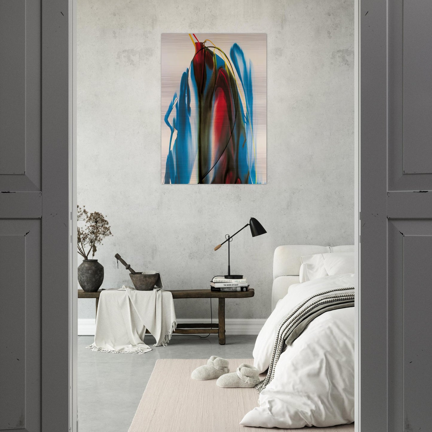 Phenomena Waiting Gables - Paul Jenkins Brushed Aluminum Print - 70x100 cm / 28x40 inches | Paul Jenkins Aluminum Print | Paul Jenkins Prints