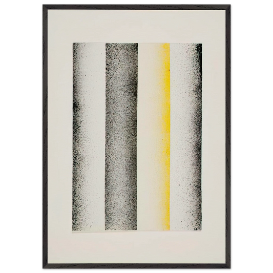 Sprayed Picture - 1965 - Charlotte Posenenske 70x100 cm / 28x40 inches Framed Art Print – Black Wooden Frame