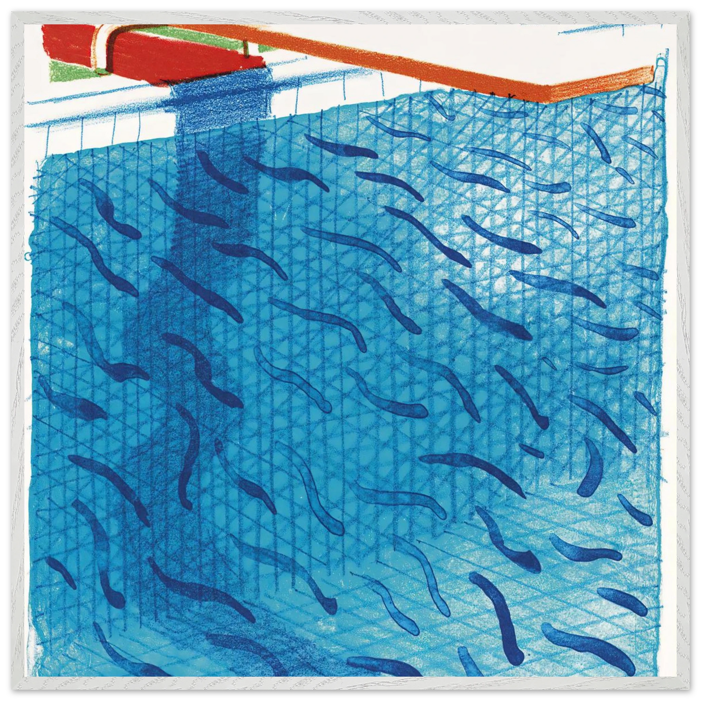 David Hockney - David Hockney Wall art - 70x70 cm / 28x28 inches - Fine Art Poster-canvas - -
