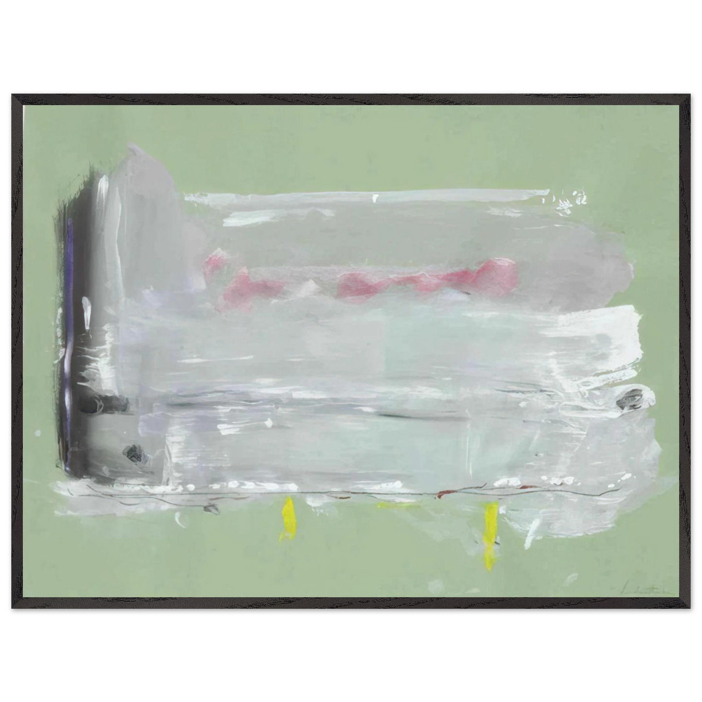 Helen Frankenthaler - Untitled - 1984 Wall art - A3 (29.7 x 42  cm) - Premium Wooden Framed Poster With Fine Art Paper-canvas - White frame