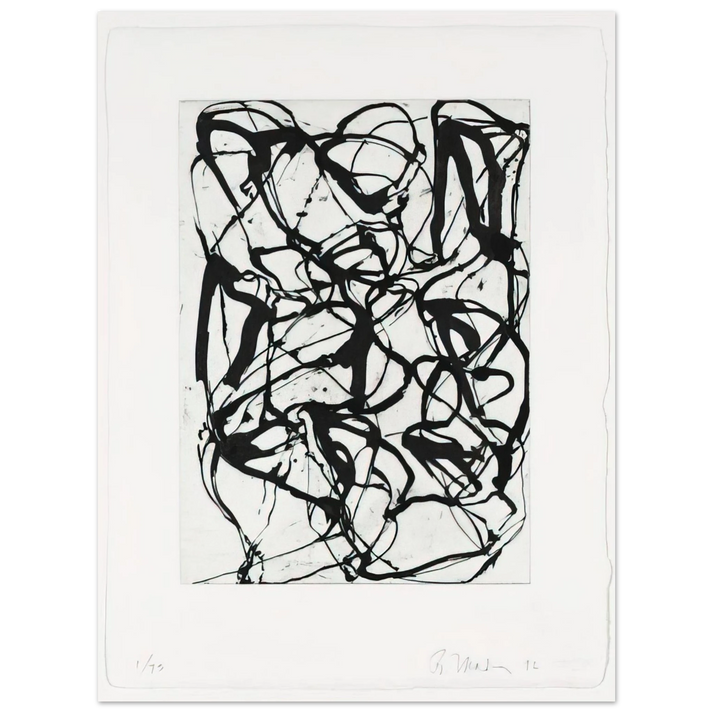 Brice Marden - Han Shan Exit - 1992  75x100 cm / 30x40inches Fine Art Poster