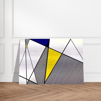 PERFECT PAINTING 1 1985 - Roy Lichtenstein Brushed Aluminum Print - 70x100 cm / 28x40 inches | Roy Lichtenstein Aluminum Print | Roy Lichtenstein Prints