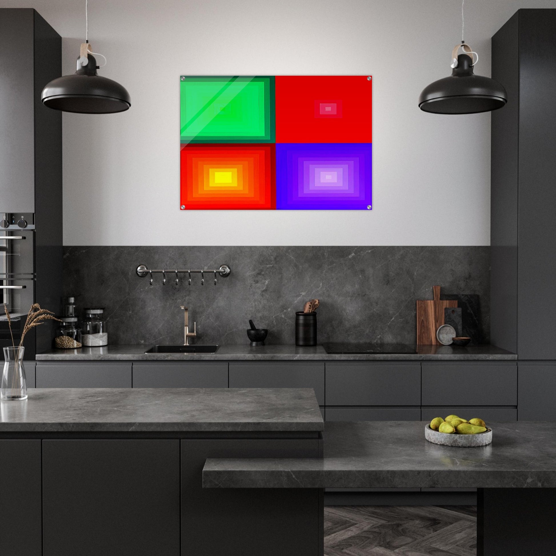 DVA-DVA - 1986 - Victor Vasarely Acrylic Print - 70x100 cm / 28x40″ inches | Victor Vasarely Wall Art | Victor Vasarely Prints