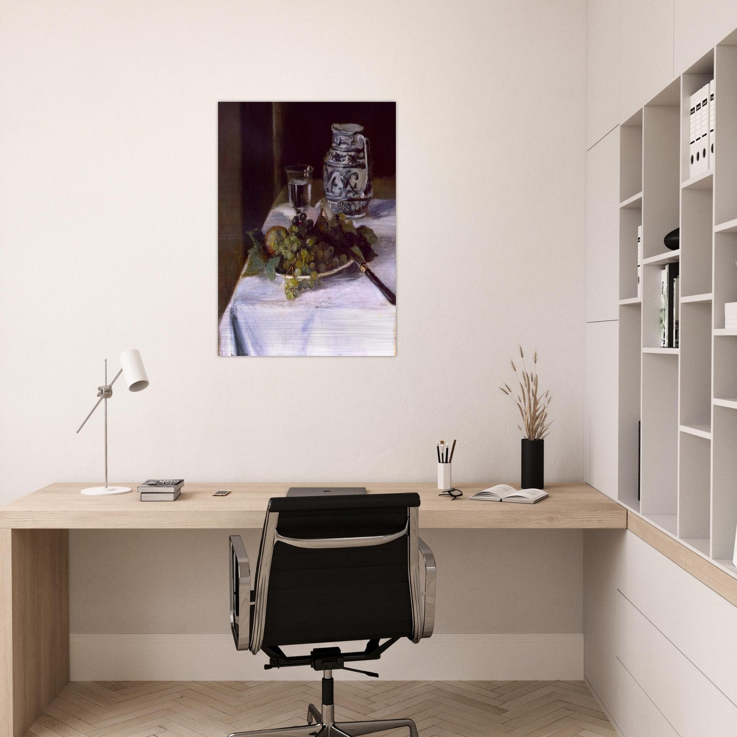 STILL LIFE WITH GRAPES 1896 - Henri Matisse Brushed Aluminum Print - 70x100 cm / 28x40 inches | Henri Matisse Aluminum Print | Henri Matisse Prints