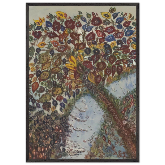 Tree or Paradise - 1925 - Seraphine Louis 70x100 cm / 28x40 inches Framed Art Print – Black Wooden Frame