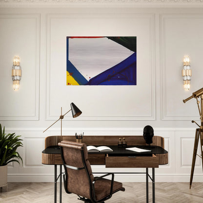 Untitled  Edge  - Sam Francis Brushed Aluminum Print - 70x100 cm / 28x40 inches | Sam Francis Aluminum Print | Sam Francis Prints