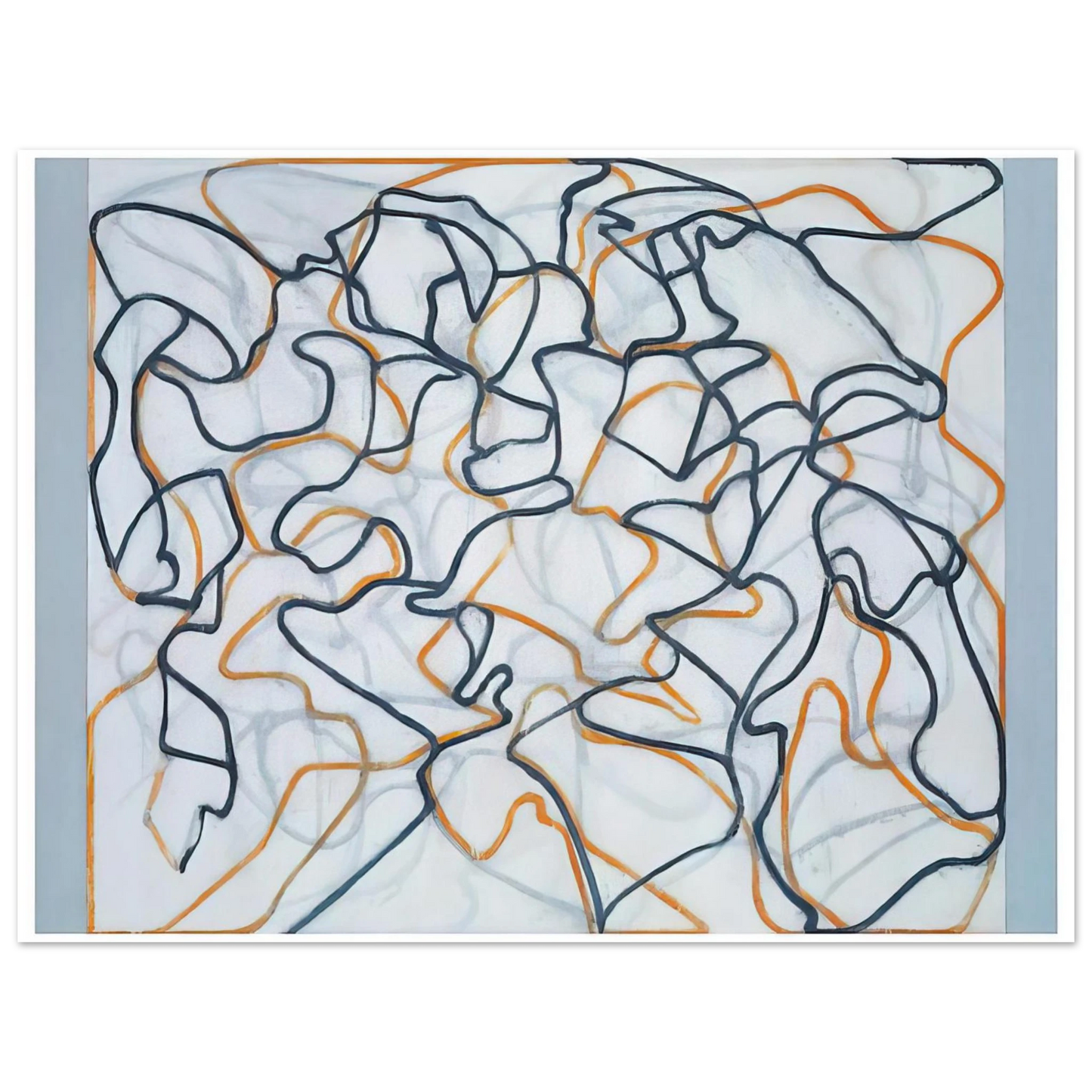 Brice Marden - White Ground Letter - 2010  75x100 cm / 30x40inches Fine Art Poster