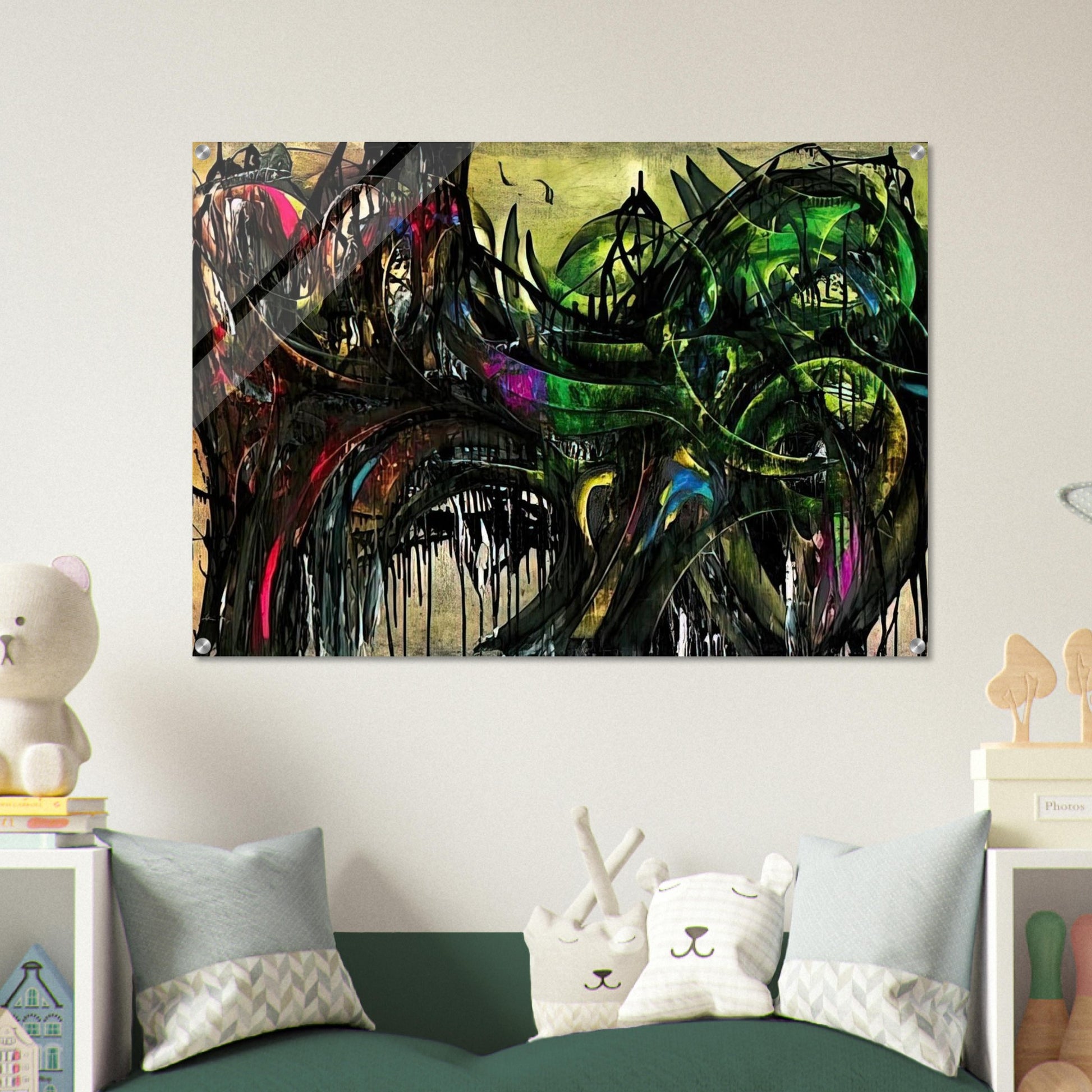 Peinture - 1955 - Simon Hantai Acrylic Print - 70x100 cm / 28x40″ inches