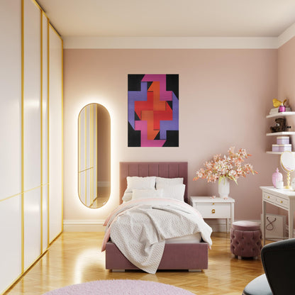 Tibacuy - 1969 - Omar Rayo Brushed Aluminum Print - 70x100 cm / 28x40 inches | Omar Rayo Aluminum Print | Omar Rayo Prints
