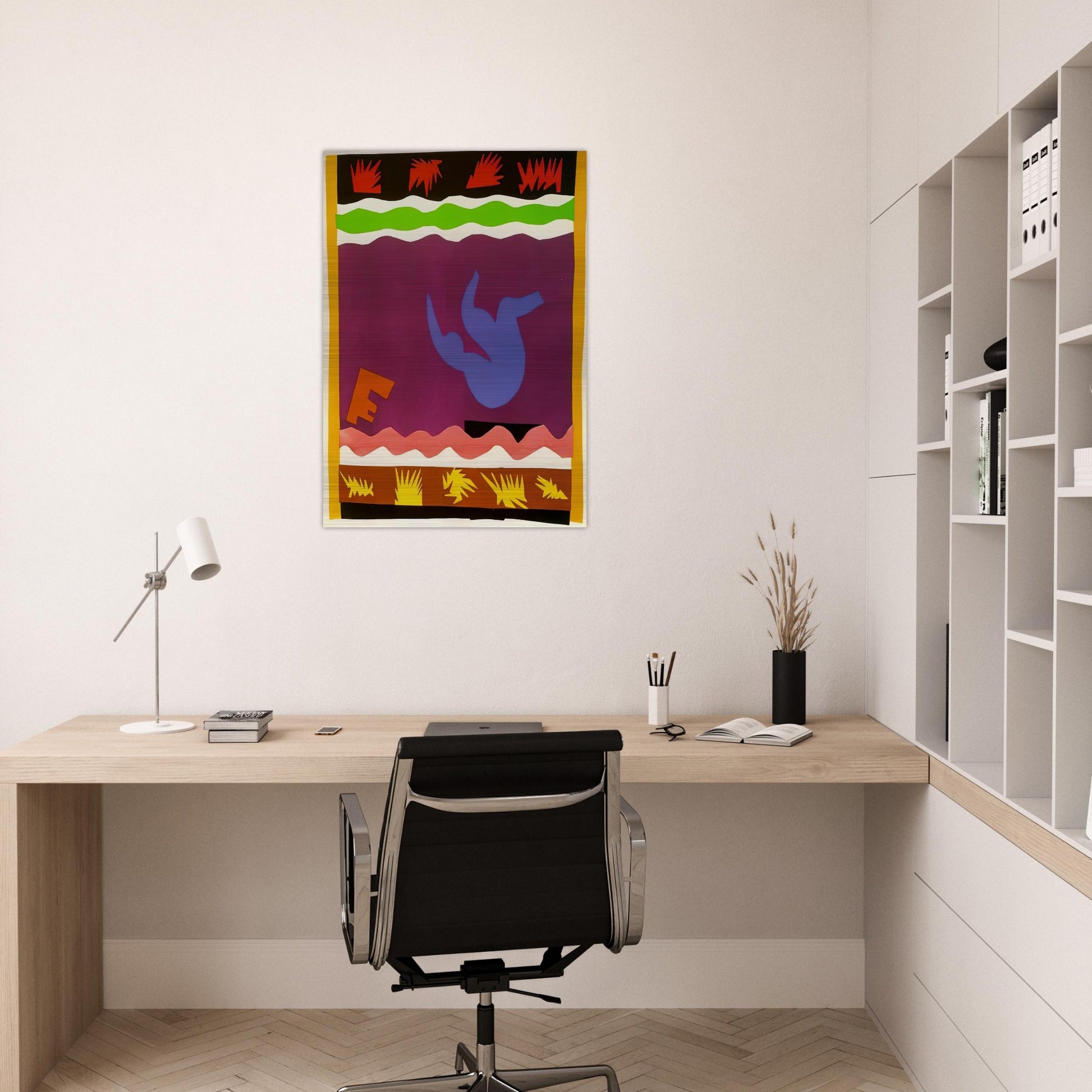 THE TOBOGGAN 1943 - Henri Matisse Brushed Aluminum Print - 70x100 cm / 28x40 inches | Henri Matisse Aluminum Print | Henri Matisse Prints