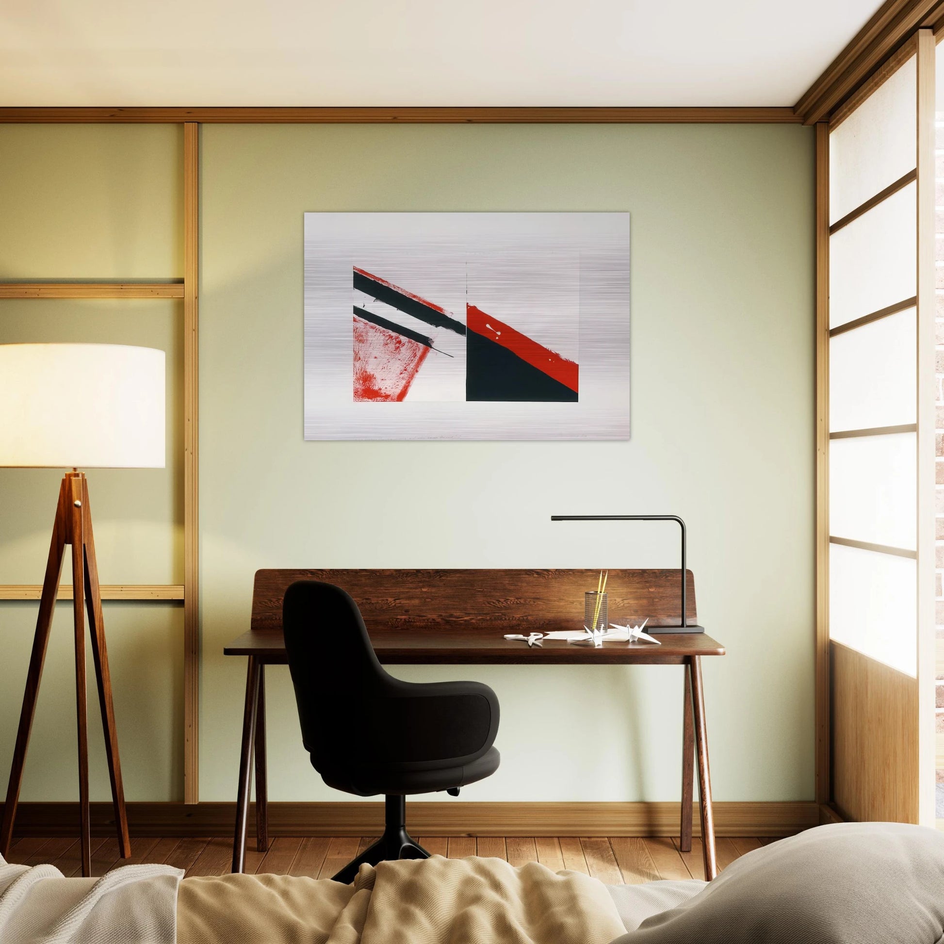 Who knows the beginning and who knows the end I - 1976 - Blinky Palermo Brushed Aluminum Print - 70x100 cm / 28x40 inches | Blinky Palermo Aluminum Print | Blinky Palermo Prints