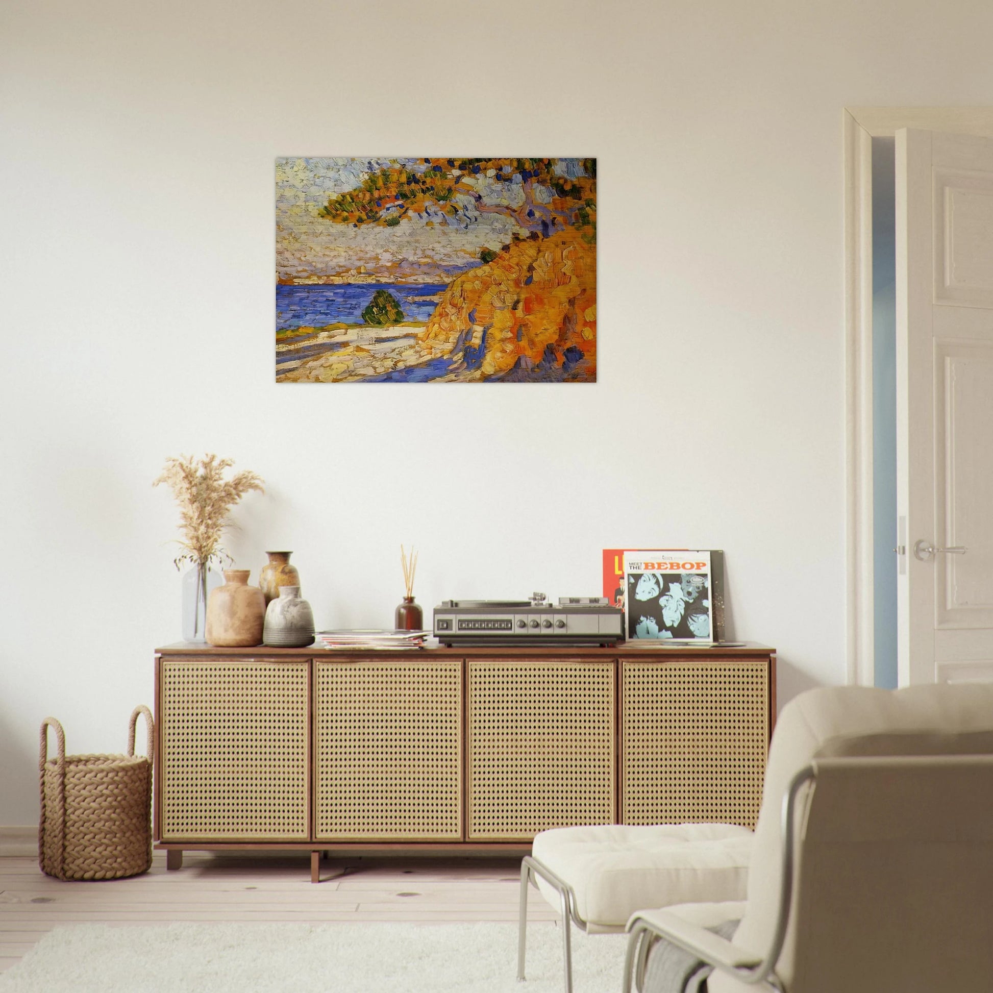 MIDI LANDSCAPE - Theo van Rysselberghe Brushed Aluminum Print - 70x100 cm / 28x40 inches | Theo van Rysselberghe Aluminum Print | Theo van Rysselberghe Prints